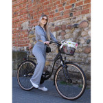Mestský bicykel 28" Mahbike City Bike 3 prevodový hliníkový 17" čierna matná